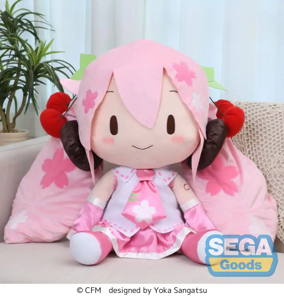 Character Vocal Series 01: Hatsune Miku Fuwa Petit Stofftier Figur Sakura Miku Dodeka Jumbo 50 cm Produktfoto