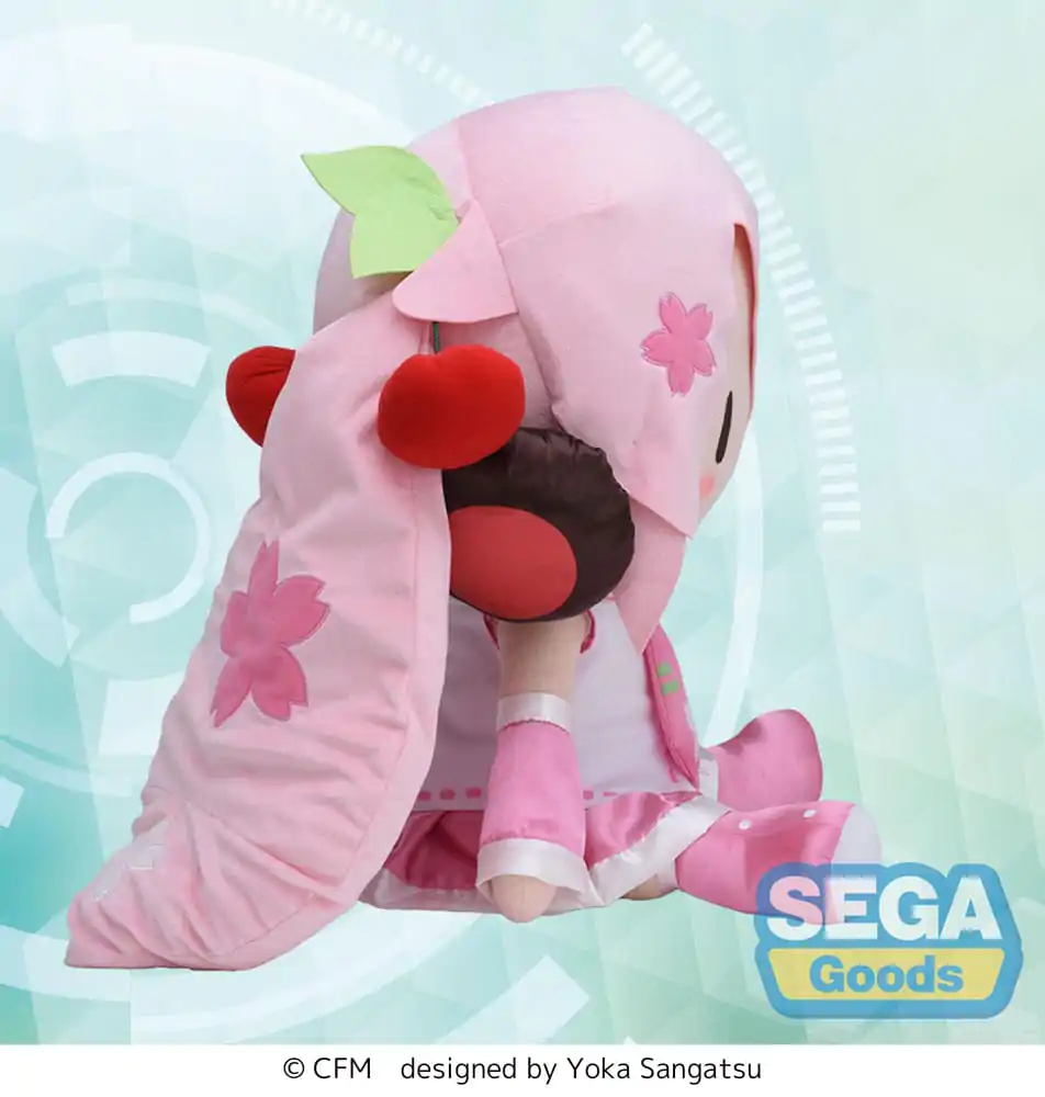 Character Vocal Series 01: Hatsune Miku Fuwa Petit Stofftier Figur Sakura Miku Dodeka Jumbo 50 cm Produktfoto