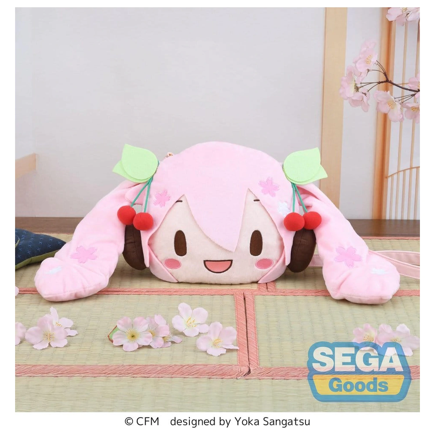 Character Vocal Series 01: Hatsune Miku fuwa petit Umhängetasche Sakura Miku Face (M) Produktfoto
