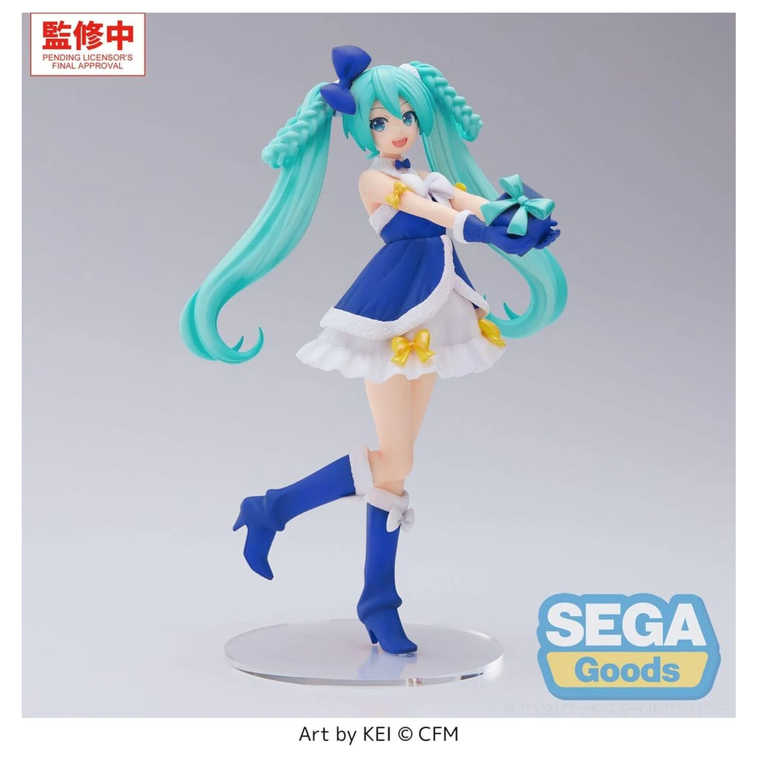 Character Vocal Series 01: Hatsune Miku High Premium PVC Figur Hatsune Miku Sapphire Christmas Ver. 21 cm Produktfoto