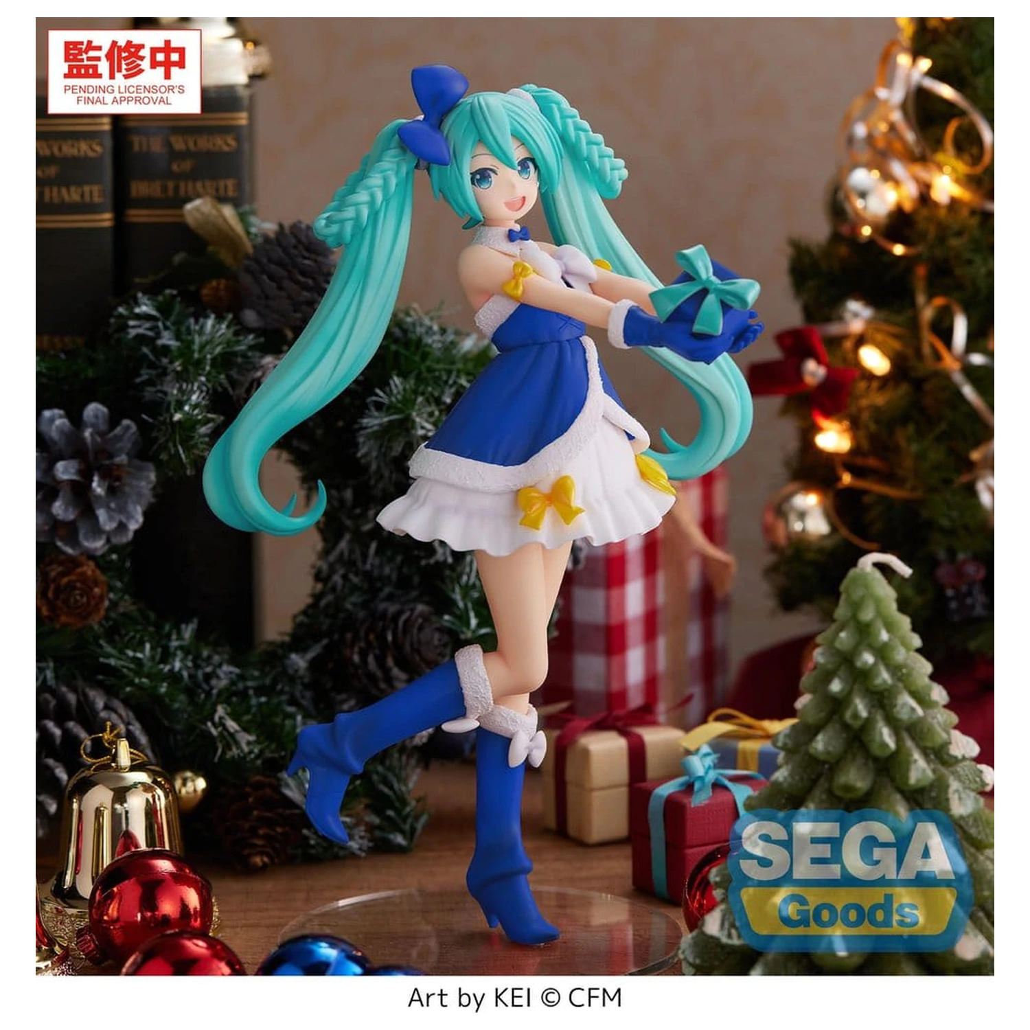 Character Vocal Series 01: Hatsune Miku High Premium PVC Figur Hatsune Miku Sapphire Christmas Ver. 21 cm Produktfoto