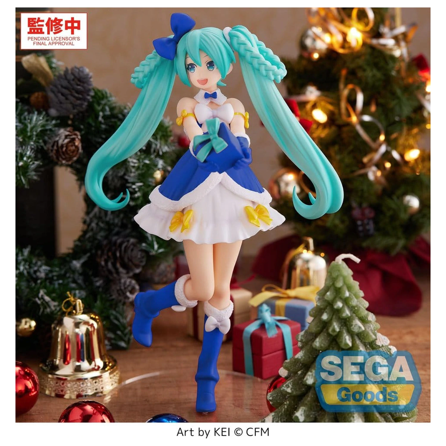 Character Vocal Series 01: Hatsune Miku High Premium PVC Figur Hatsune Miku Sapphire Christmas Ver. 21 cm Produktfoto