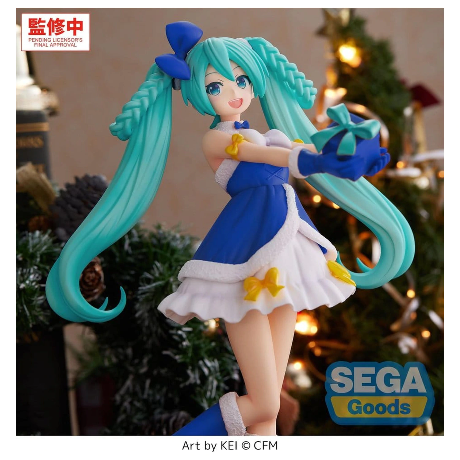 Character Vocal Series 01: Hatsune Miku High Premium PVC Figur Hatsune Miku Sapphire Christmas Ver. 21 cm Produktfoto