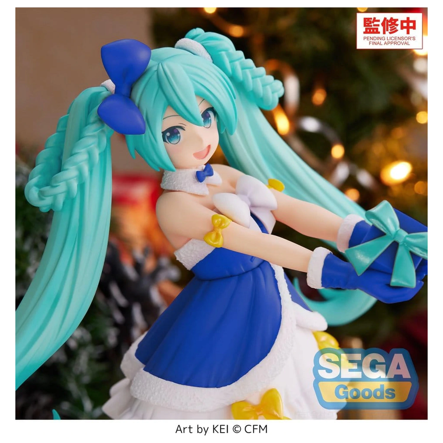 Character Vocal Series 01: Hatsune Miku High Premium PVC Figur Hatsune Miku Sapphire Christmas Ver. 21 cm Produktfoto
