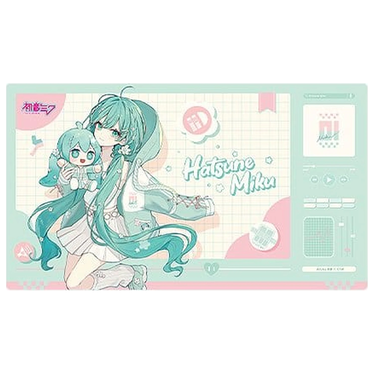 Character Vocal Series 01: Hatsune Miku Miku Hug Series Schreibtischunterlage: Flower Ver. 70 x 40 cm Produktfoto