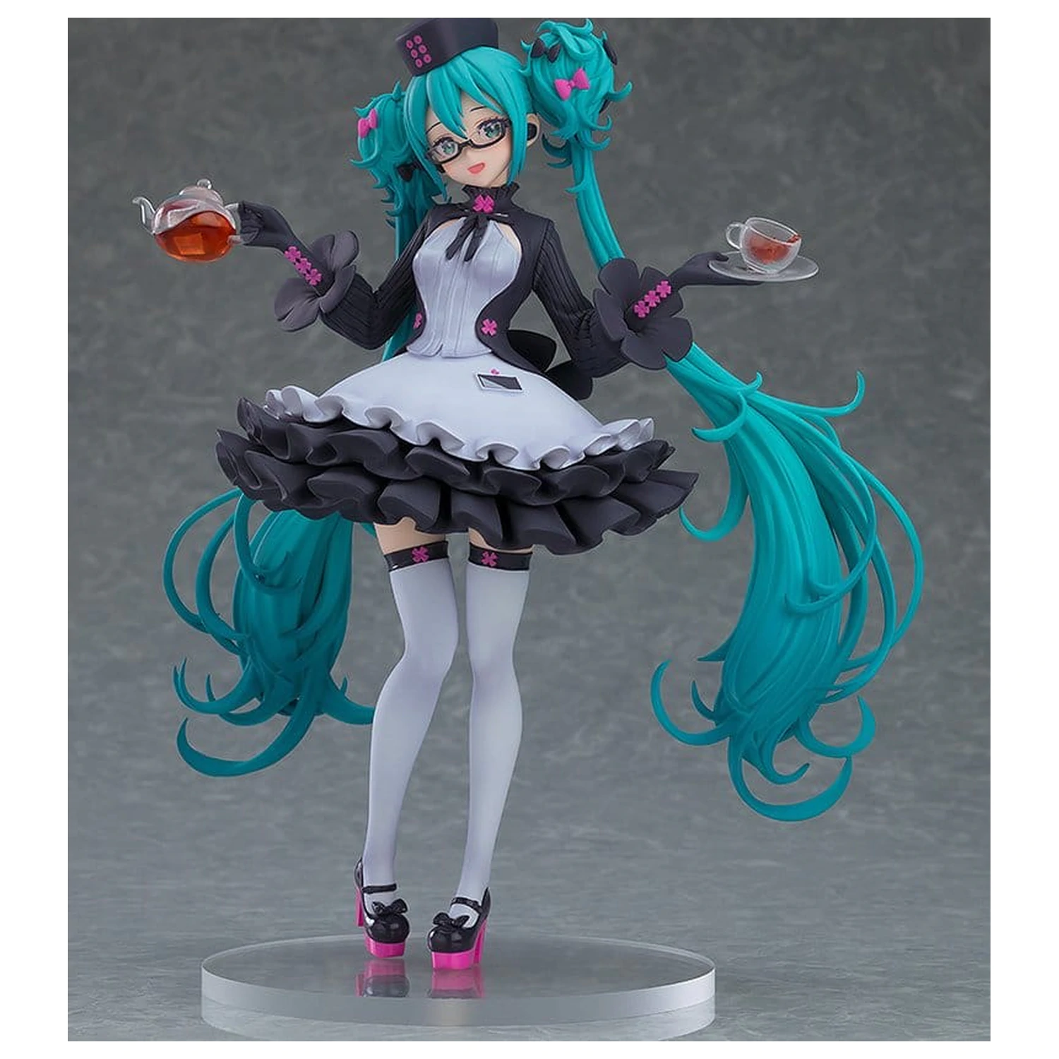Character Vocal Series 01: Hatsune Miku Pop Up Parade Hatsune Miku: Glasses x Café Ver. 18 cm Produktfoto