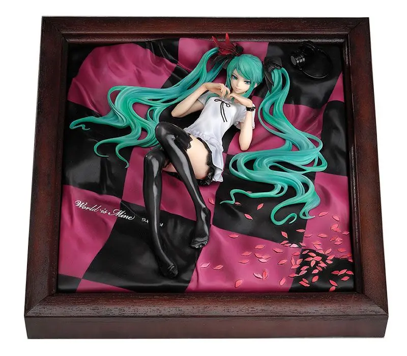 Character Vocal Series PVC Statue 1/8 Miku Hatsune World is Mine Brown Frame 22 cm Produktfoto