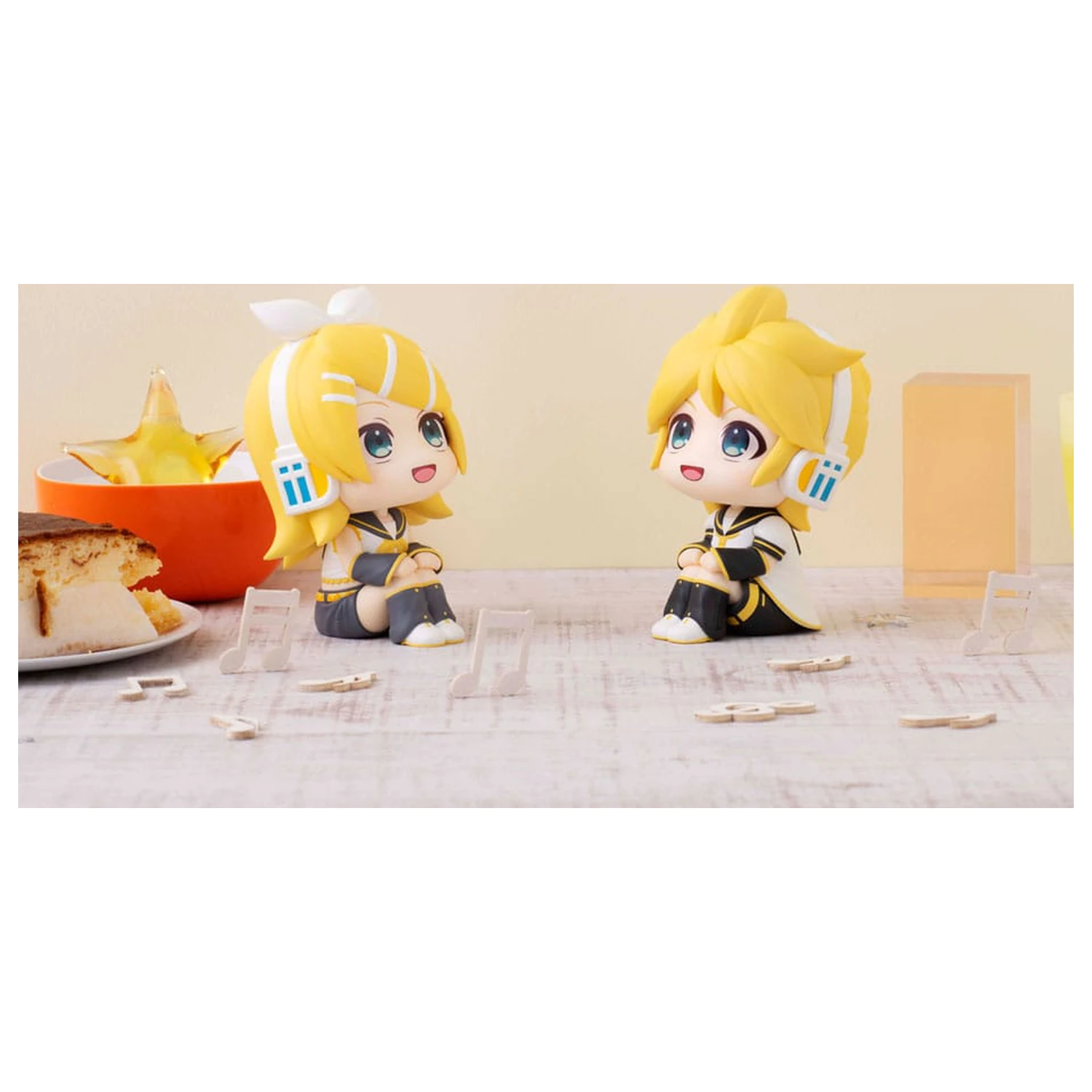 Character Vocal Series: Rin/Len Look Up PVC Statue Hatsune Rin & Len Set (mit Geschenk) 11 cm Produktfoto