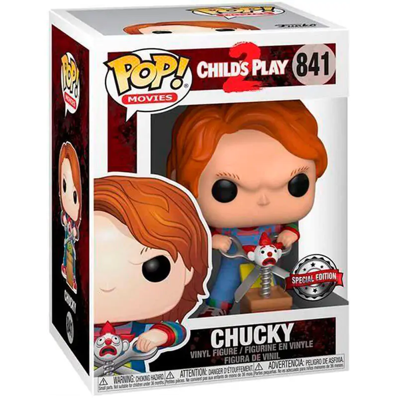 Chucky Die Mörderpuppe POP! Movies Vinyl Figur Chucky w/Buddy & Giant Scissors 9 cm termékfotó