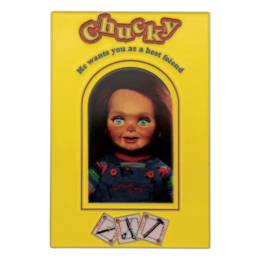 Chucky Die Mörderpuppe mit Spell Card Metallbarren Chucky Limited Edition termékfotó