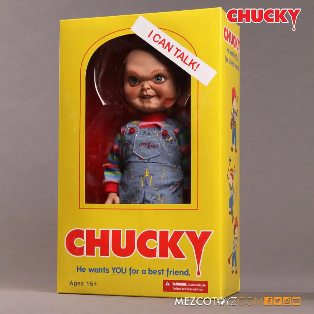 Chucky Die Mörderpuppe Puppe mit Sound Sneering Chucky 38 cm Produktfoto