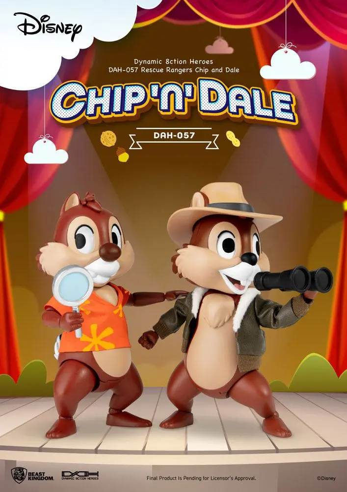 Chip und Chap - Die Ritter des Rechts Dynamic 8ction Heroes Actionfiguren 1/9 Chip & Dale 10 cm termékfotó