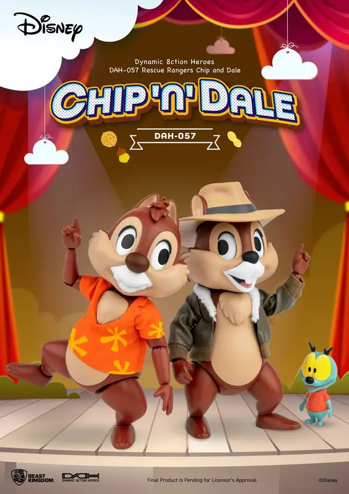 Chip und Chap - Die Ritter des Rechts Dynamic 8ction Heroes Actionfiguren 1/9 Chip & Dale 10 cm termékfotó