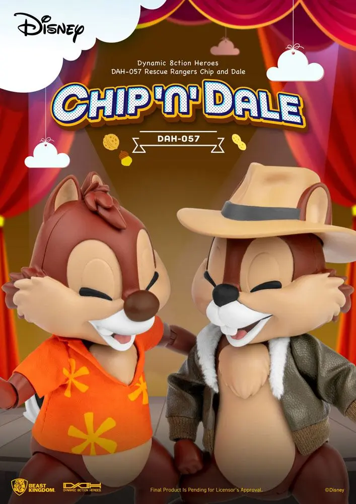 Chip und Chap - Die Ritter des Rechts Dynamic 8ction Heroes Actionfiguren 1/9 Chip & Dale 10 cm termékfotó