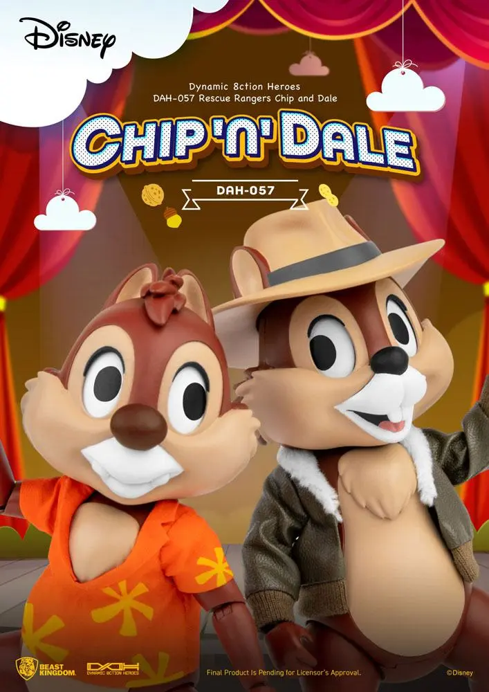 Chip und Chap - Die Ritter des Rechts Dynamic 8ction Heroes Actionfiguren 1/9 Chip & Dale 10 cm termékfotó