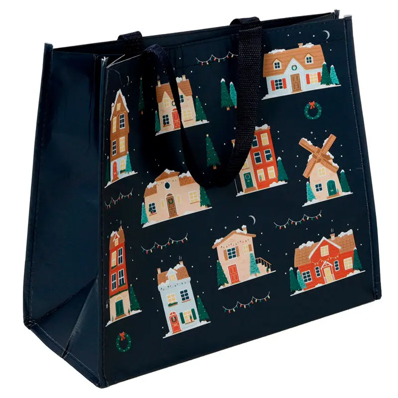 Christmas Houses Einkaufstasche Produktfoto
