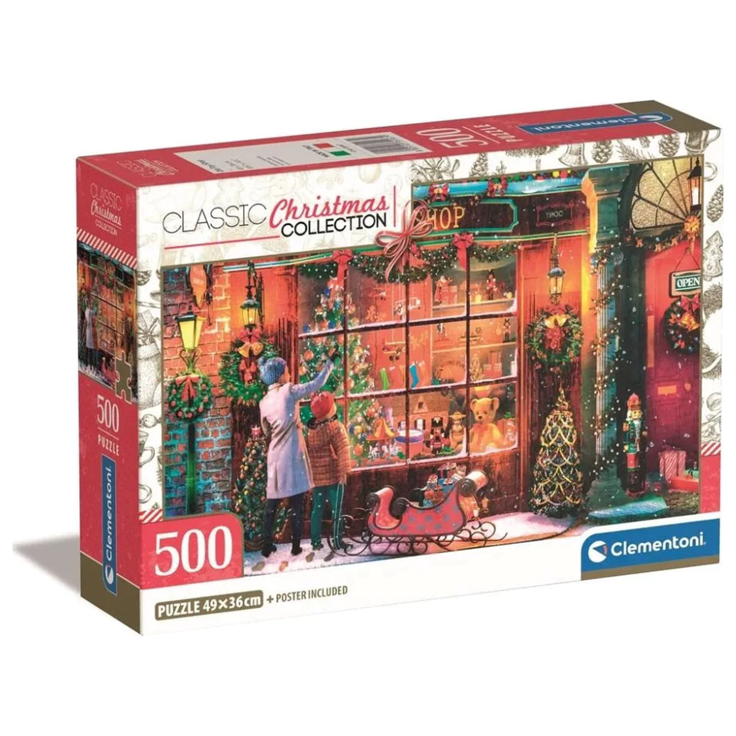 Christmas Old Toy Shop 500-Teile Puzzle Produktfoto