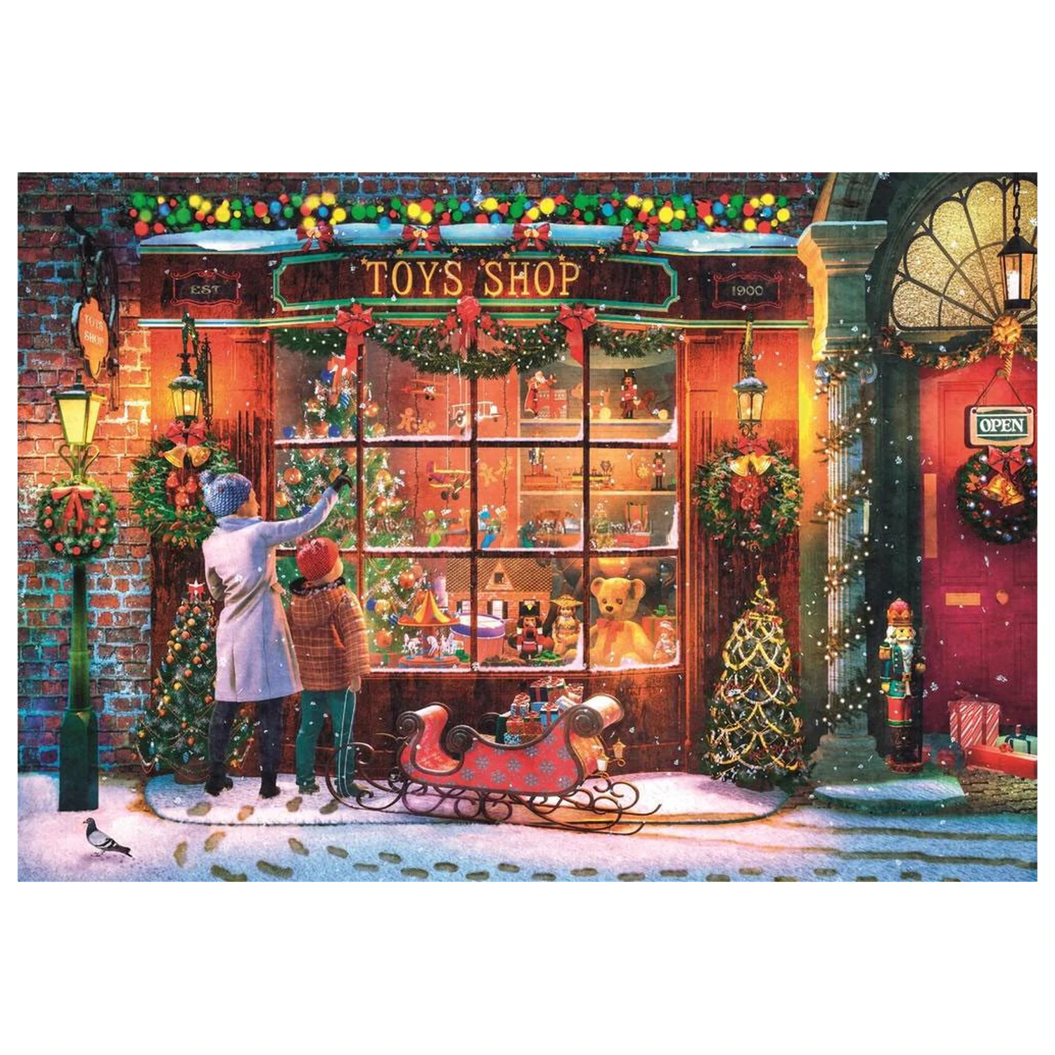 Christmas Old Toy Shop 500-Teile Puzzle Produktfoto
