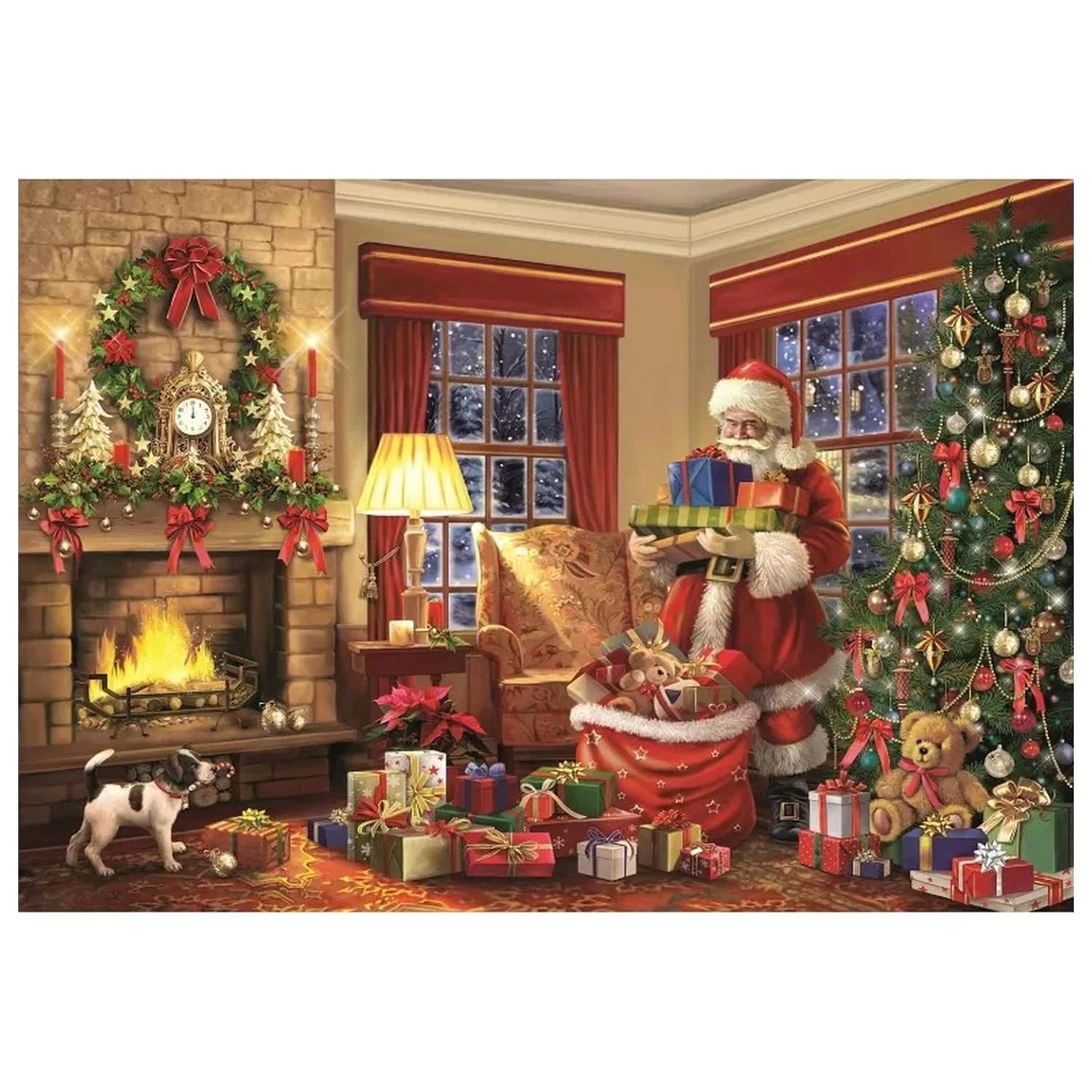 Christmas Santa's Visit 1000-teiliges Puzzle Produktfoto