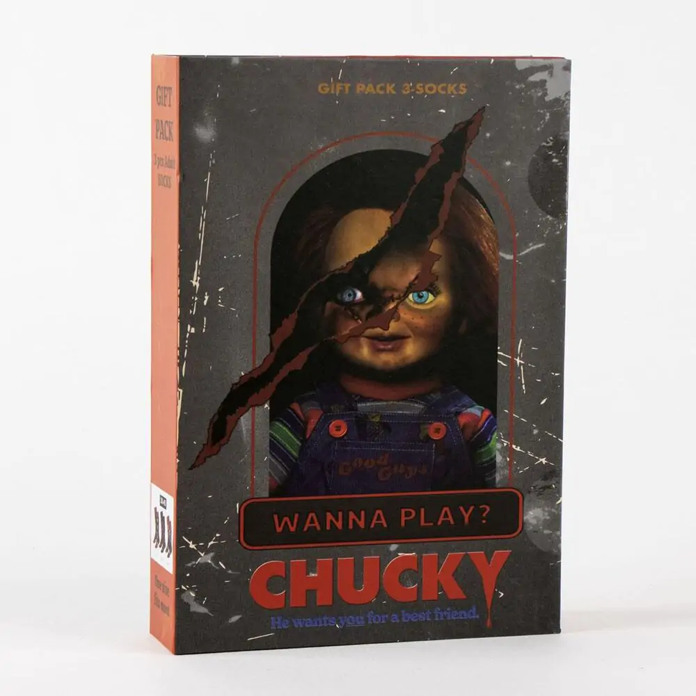 Chucky 3er Pack erwachsen Socken Produktfoto
