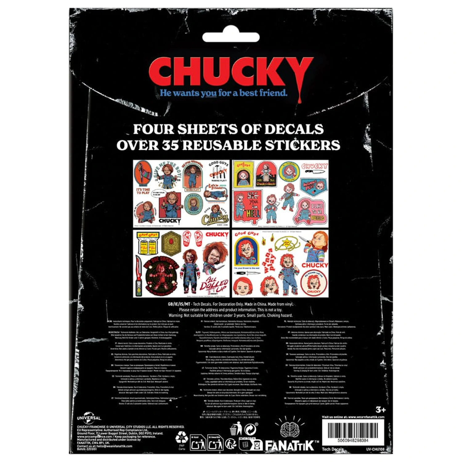 Chucky Tech Sticker Pack Produktfoto