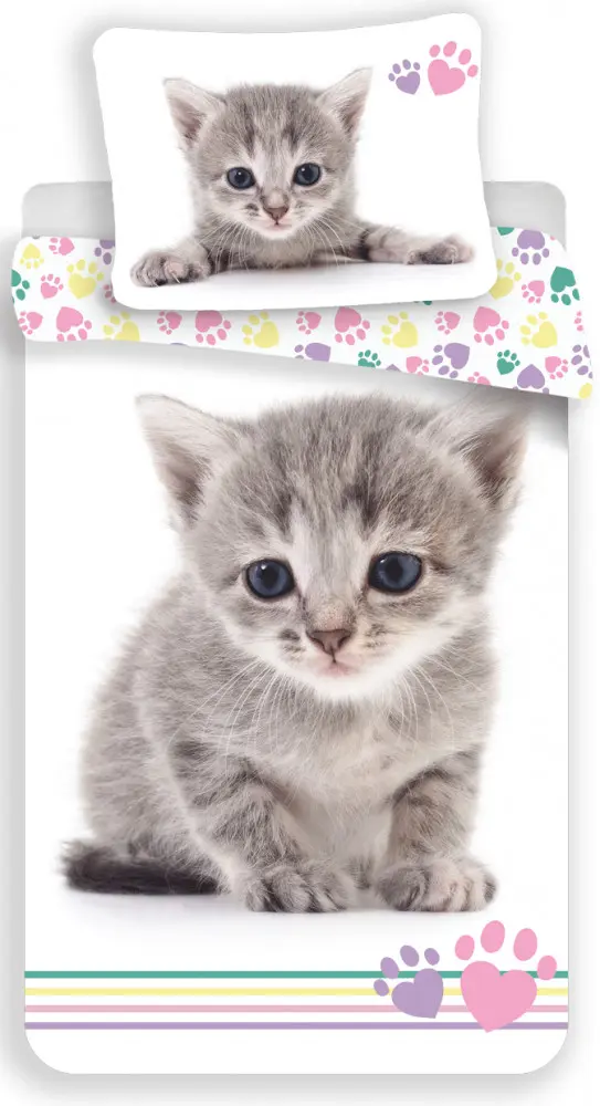 Katzen Themen Bettbezug Set 140x200cm, 70x90cm Produktfoto