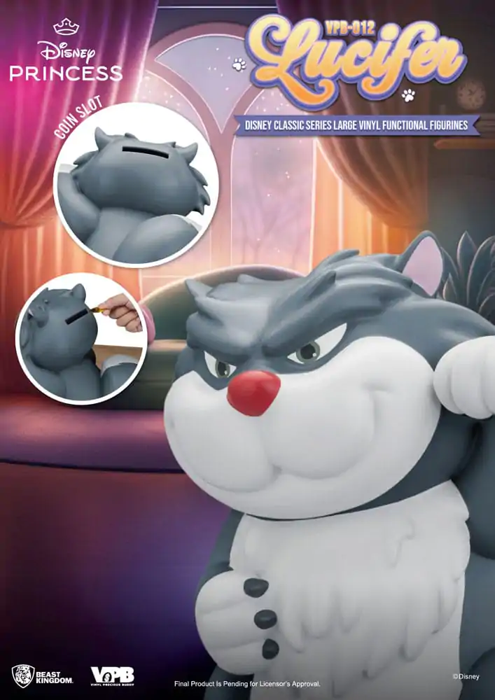 Cinderella Piggy Vinyl Spardose Lucifer 33 cm Produktfoto