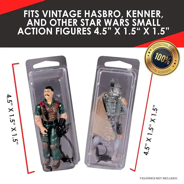 Clamshell PET Schutzhüllen 50er-Pack für Action Figures Produktfoto