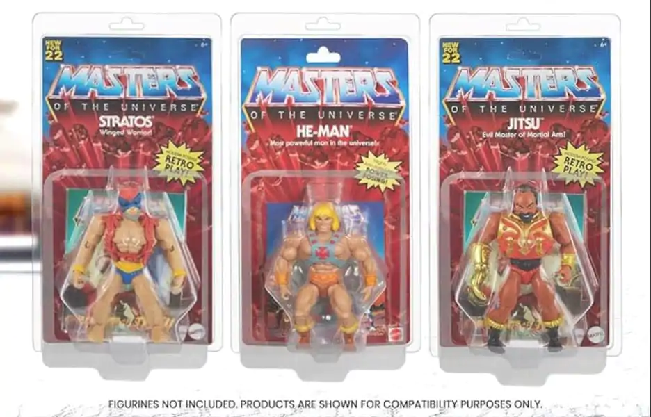 Klappschalen PET Schutzhüllen 10er-Pack für Masters of the Universe Action Figures Produktfoto