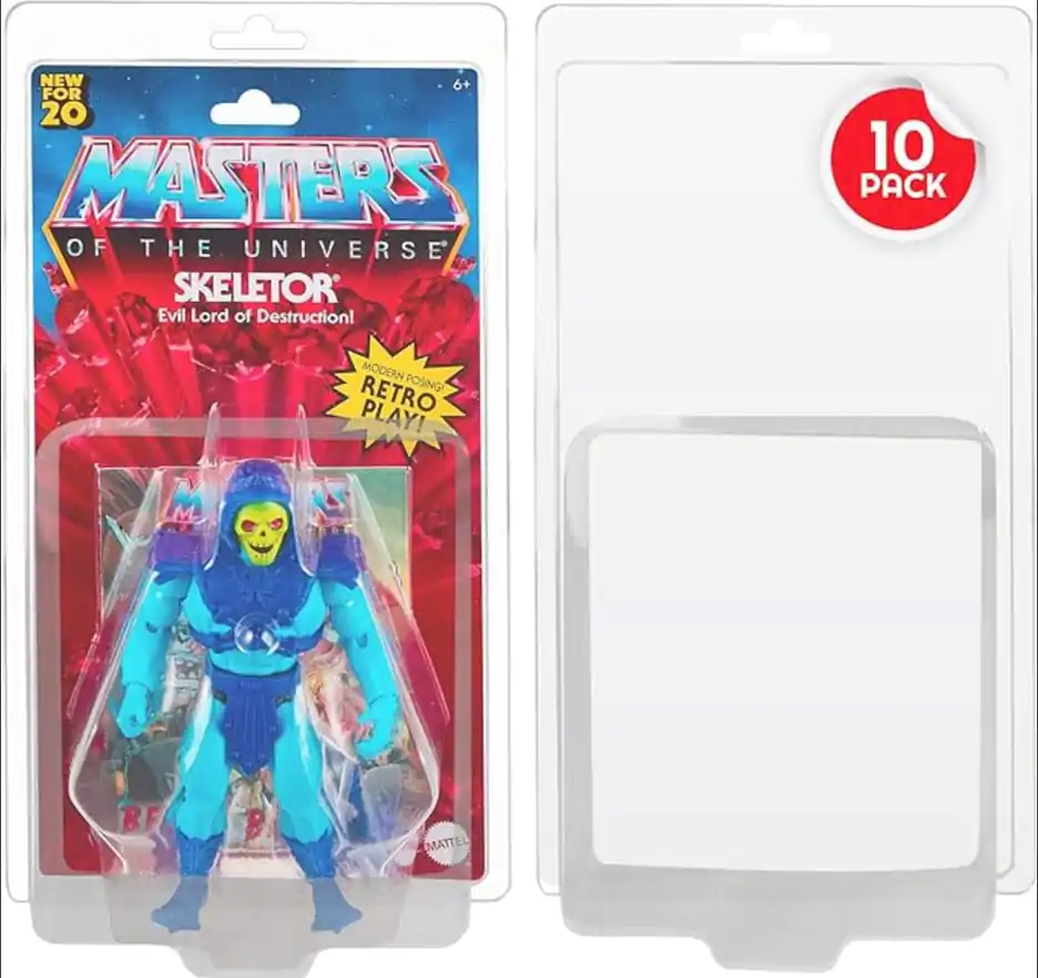 Klappschalen PET Schutzhüllen 10er-Pack für Masters of the Universe Action Figures Produktfoto