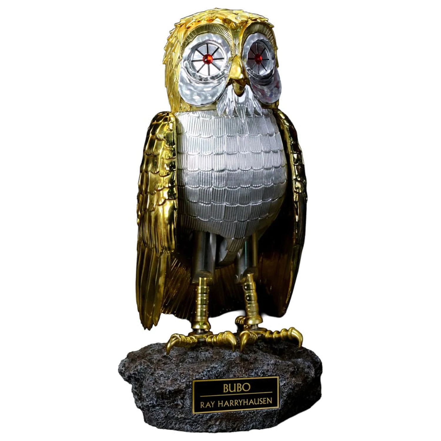Clash of the Titans Statue Ray Harryhausens Bubo Gold Patina Edition Deluxe Version 34 cm Produktfoto