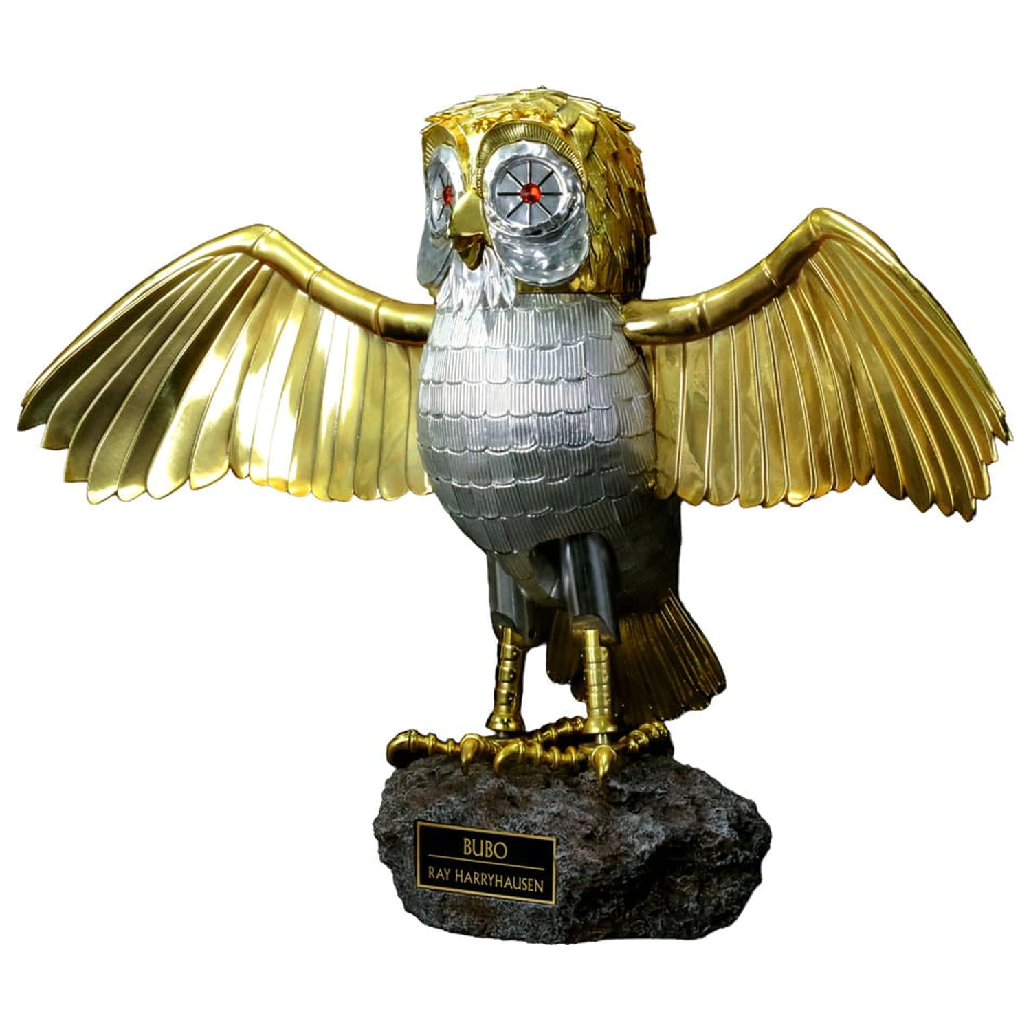 Clash of the Titans Statue Ray Harryhausen's Bubo Gold Patina Edition Normal Version 34 cm Produktfoto