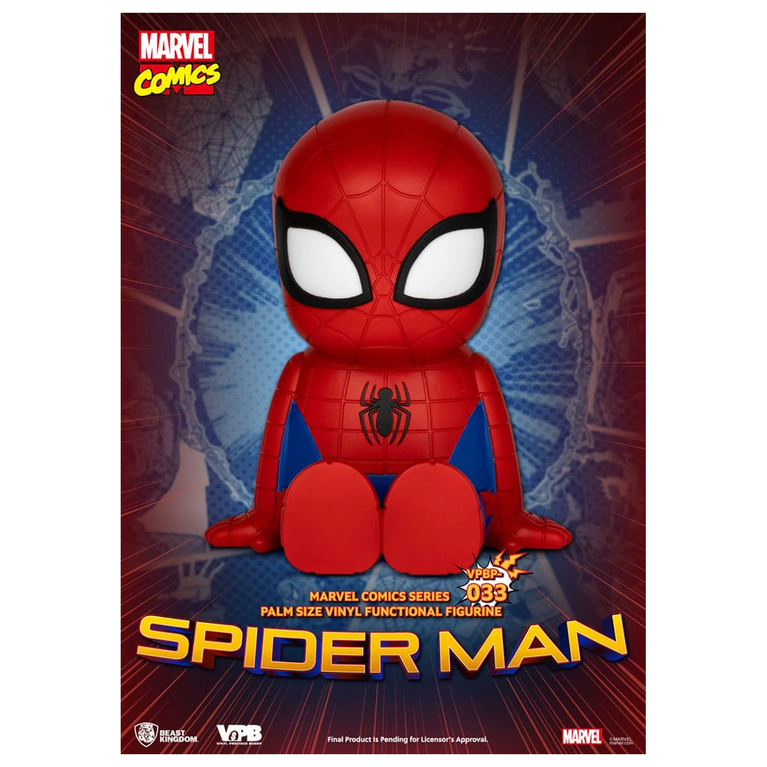Classic Marvel Comics Sparschwein Vinyl Spardose Spiderman 12 cm Produktfoto