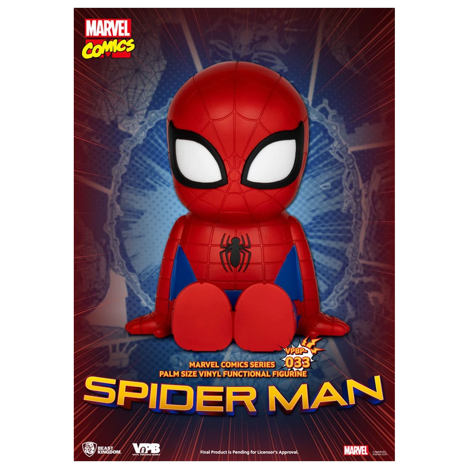 Classic Marvel Comics Sparschwein Vinyl Spardose Spiderman 12 cm Produktfoto