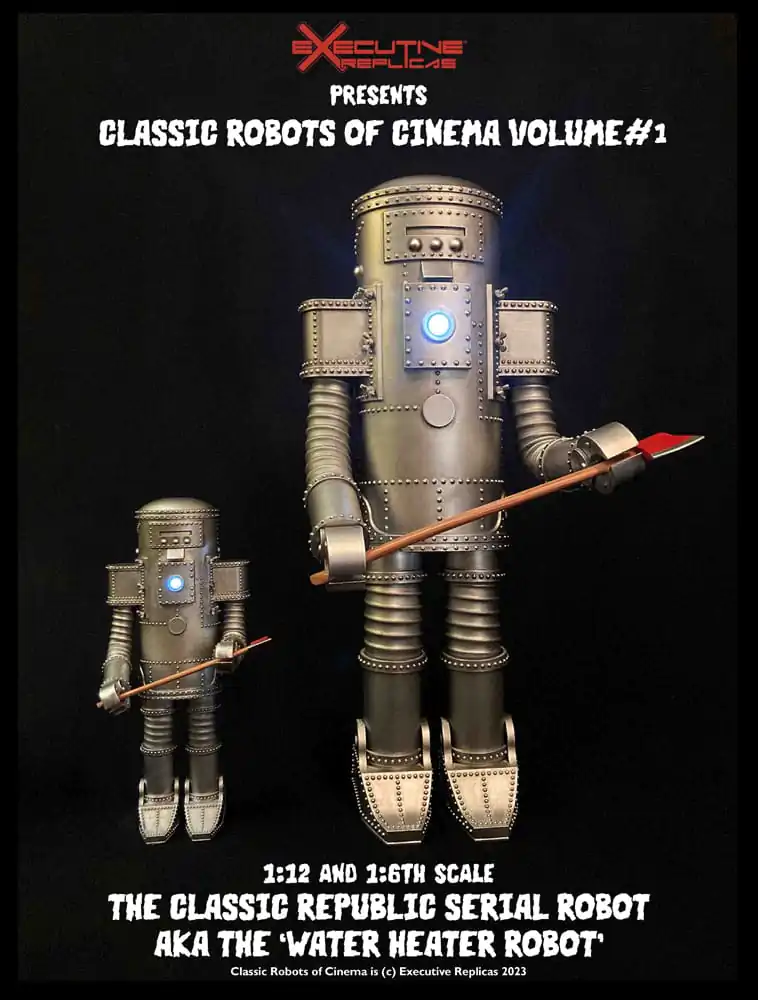 Classic Robots of Cinema Actionfigur 1/12 Volume #1: The Classic Republic Serial Robot a.k.a. The Water Heater Robot 15 cm Produktfoto