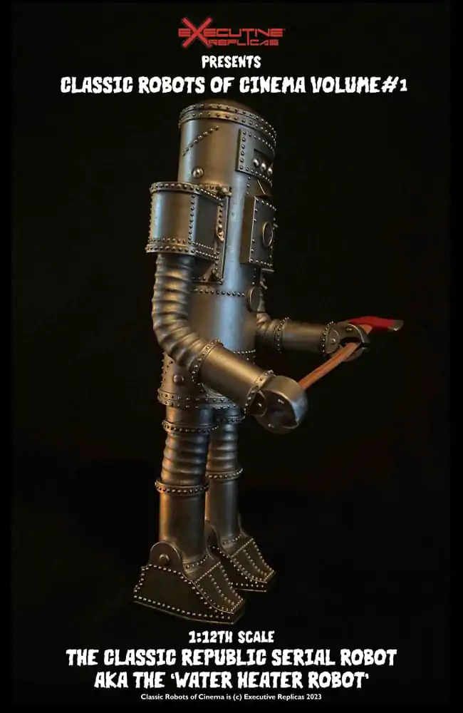 Classic Robots of Cinema Actionfigur 1/12 Volume #1: The Classic Republic Serial Robot a.k.a. The Water Heater Robot 15 cm Produktfoto