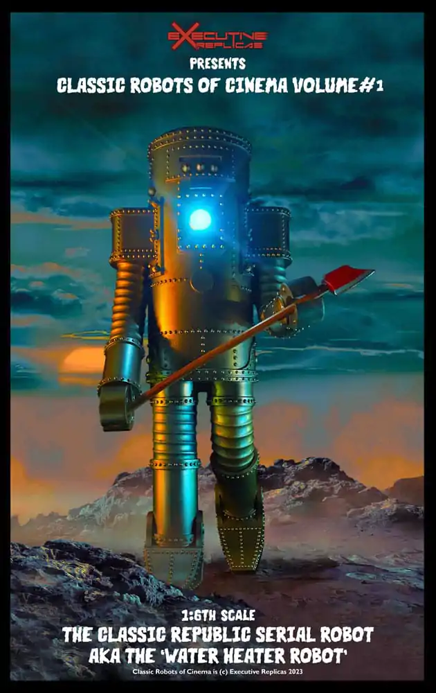 Classic Robots of Cinema Actionfigur 1/6 Volume #1: The Classic Republic Serial Robot a.k.a. The Water Heater Robot 30 cm Produktfoto