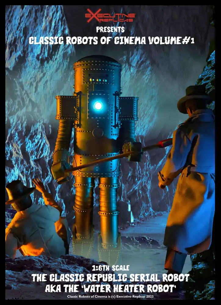 Classic Robots of Cinema Actionfigur 1/6 Volume #1: The Classic Republic Serial Robot a.k.a. The Water Heater Robot 30 cm Produktfoto