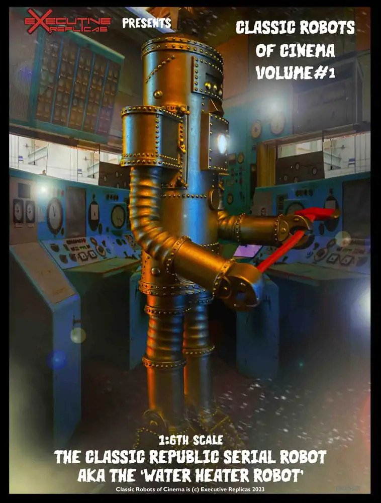 Classic Robots of Cinema Actionfigur 1/6 Volume #1: The Classic Republic Serial Robot a.k.a. The Water Heater Robot 30 cm Produktfoto