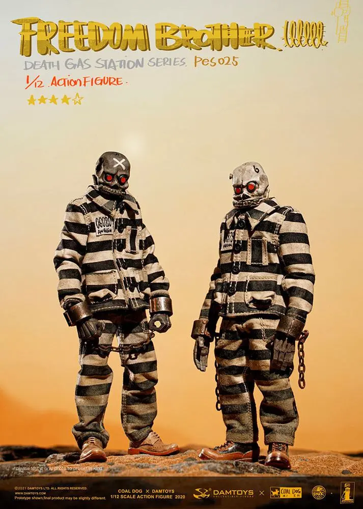 Coal Dog Death Gas Station Series Actionfiguren 1/12 Freedom Brothers 15 cm Produktfoto