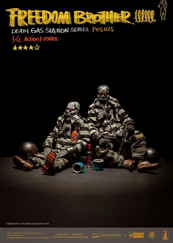 Coal Dog Death Gas Station Series Actionfiguren 1/12 Freedom Brothers 15 cm Produktfoto