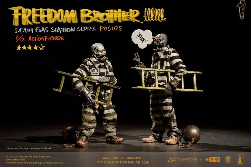 Coal Dog Death Gas Station Series Actionfiguren 1/12 Freedom Brothers 15 cm Produktfoto