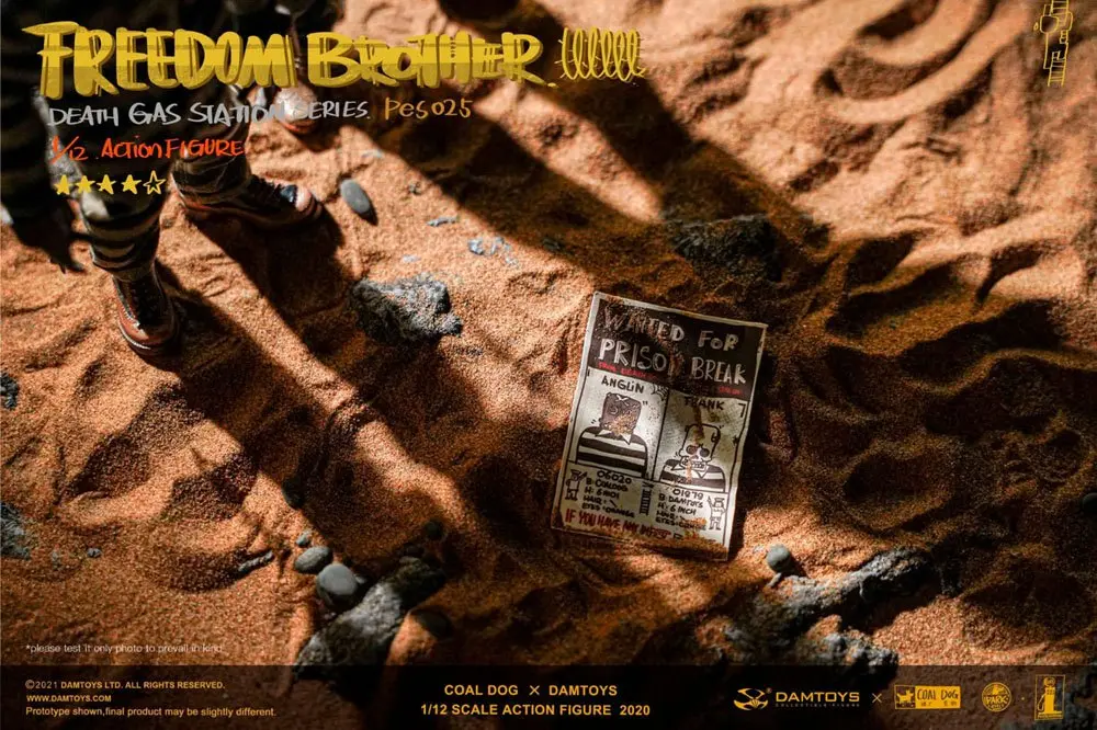 Coal Dog Death Gas Station Series Actionfiguren 1/12 Freedom Brothers 15 cm Produktfoto