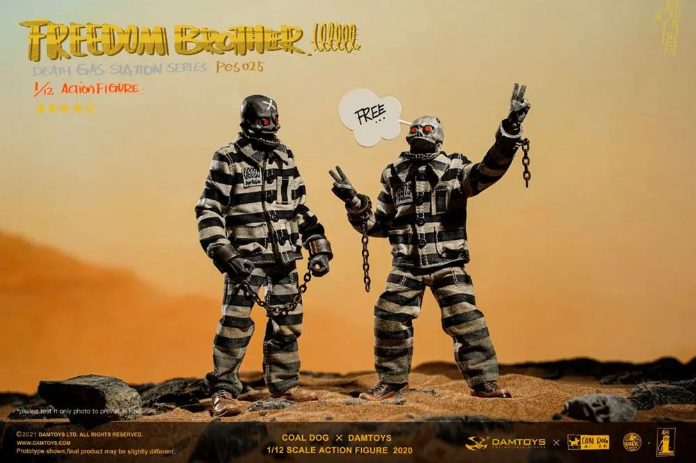 Coal Dog Death Gas Station Series Actionfiguren 1/12 Freedom Brothers 15 cm Produktfoto