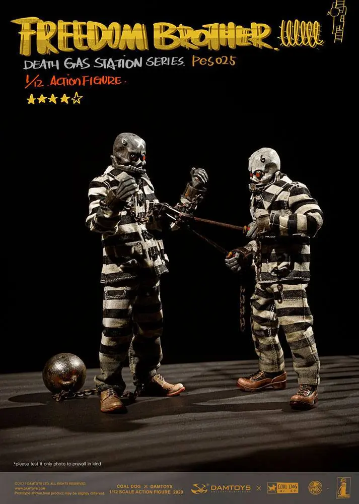 Coal Dog Death Gas Station Series Actionfiguren 1/12 Freedom Brothers 15 cm Produktfoto