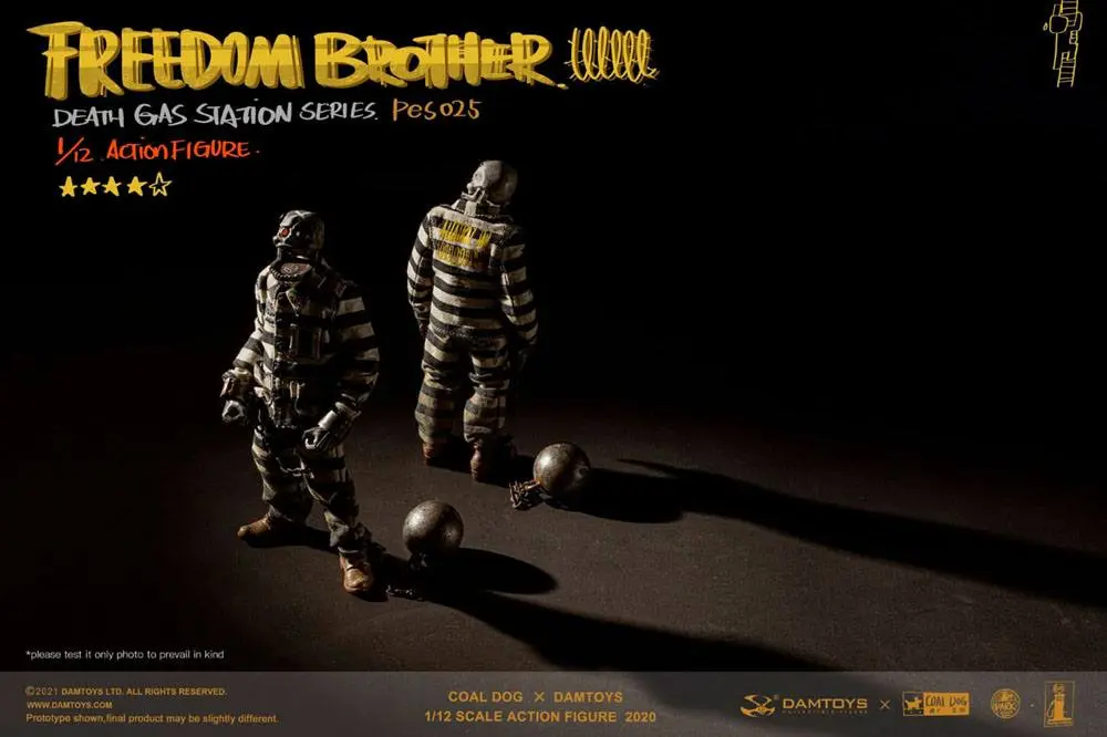 Coal Dog Death Gas Station Series Actionfiguren 1/12 Freedom Brothers 15 cm Produktfoto