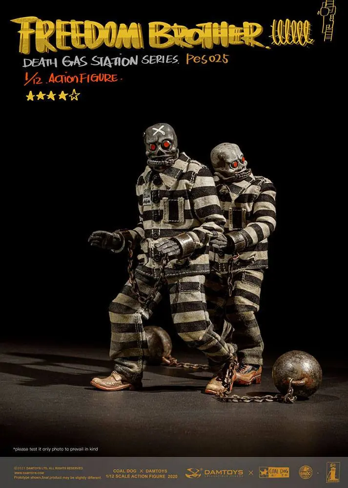 Coal Dog Death Gas Station Series Actionfiguren 1/12 Freedom Brothers 15 cm Produktfoto