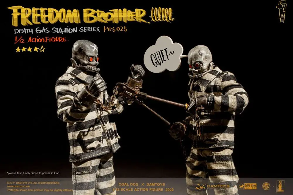 Coal Dog Death Gas Station Series Actionfiguren 1/12 Freedom Brothers 15 cm Produktfoto
