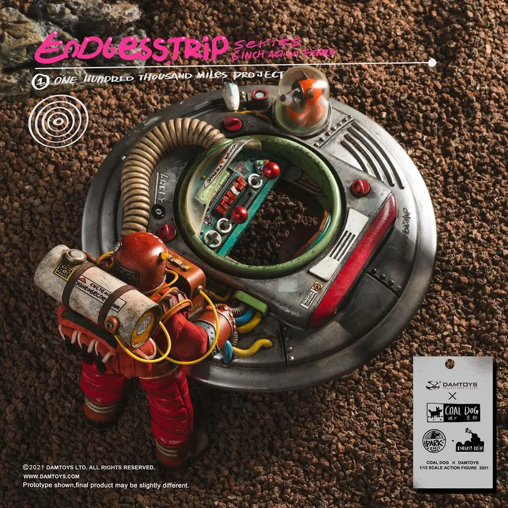 Coal Dog Endlesstrip Series Actionfigur One Hundred Thousand Miles Project 15 cm Produktfoto