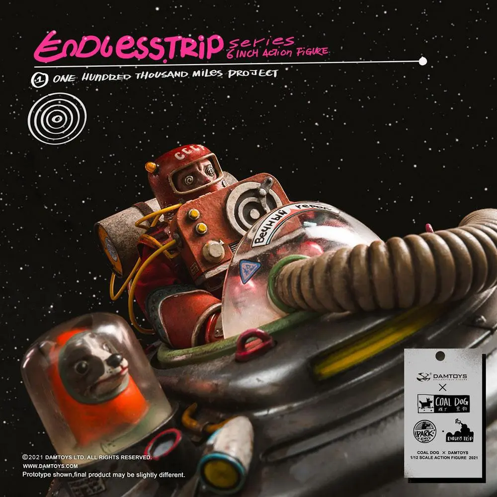 Coal Dog Endlesstrip Series Actionfigur One Hundred Thousand Miles Project 15 cm Produktfoto
